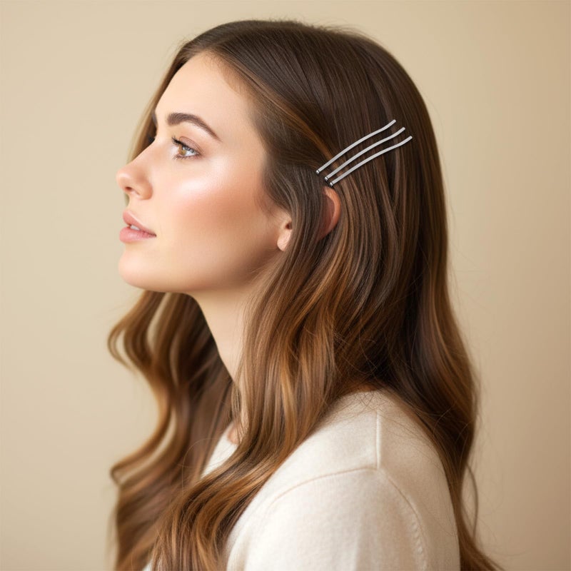 Ymapinc 40Pcs Large Bobby Pins for Women - 3.35inch Long Non-Slip Decorative Metal Clips for Thick Hair Style Holder, Wedding Daily Wear - Gold+Silver - Image 3